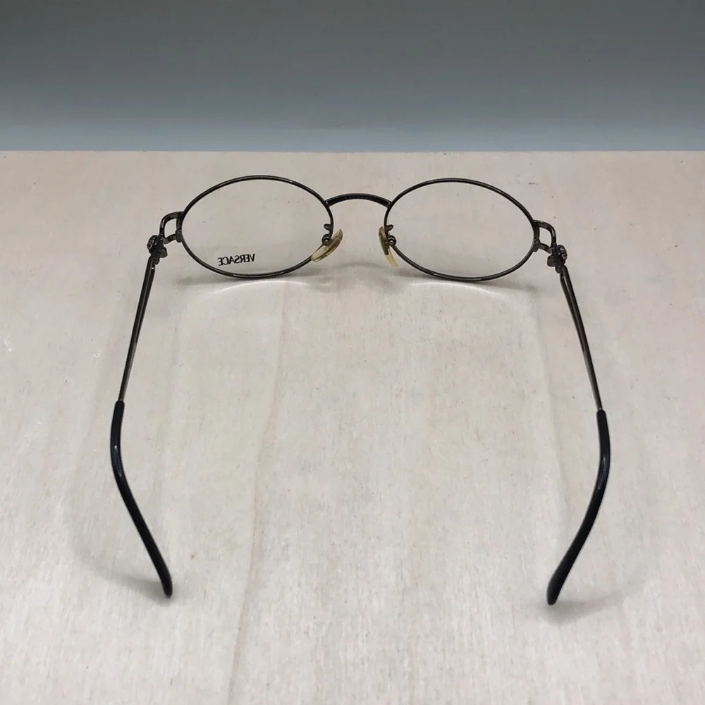 Versace vtg dead stock demo frames ONLY mod H68 51-19 oval-unisex glasses Italy